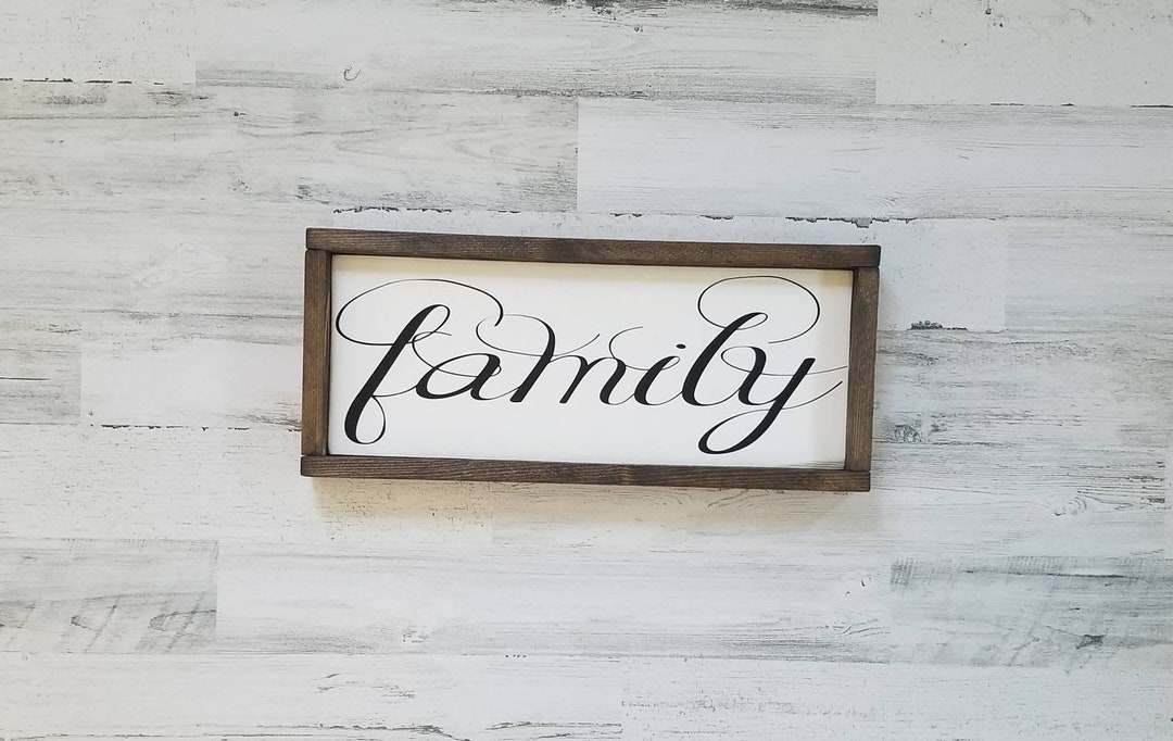 Family Sign - Family Wood Sign - Family Wall Decor - Farmhouse Decor ...