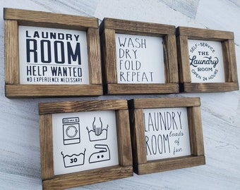 The Laundry Collection | Laundry Room Sign | Laundry Today or Naked Tomorrow | Self Service Laundry | Modern Farmhouse Decor