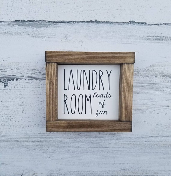 Laundry Room Loads of Fun Wood Sign - Laundry Room Decor - Funny Laundry Sign - Wood Sign - Laundry Room Sign - Laundry Today or Naked Tomor