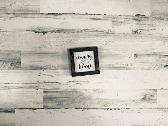 Country Roads Take Me Home | Country Roads Sign | Wood Framed Sign | Home Wall Decor | Farmhouse Wood Sign | Home Sign | Entry Sign | Wall