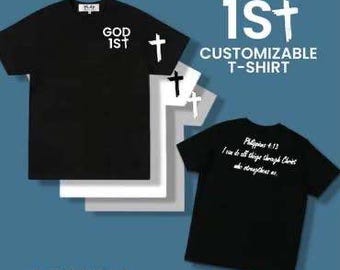 If God is for us, who can be against us | Romans 8:31 | God 1st | Inspirational Apparel | Bible Quotes | Scripture