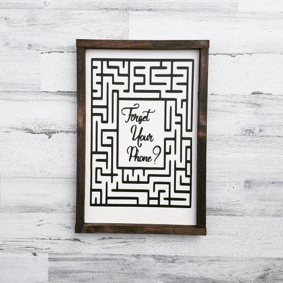 Bathroom Maze Sign | Bathroom Wall Decor | Funny Bathroom Sign | Flush the Toilet Please Remain Seated | Guest Bathroom Kids Bathroom Decor