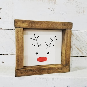 Rae Dunn Inspired MINI Christmas Signs - Small Sings - Tier Tray Sign - Holiday - Reindeer - Merry Christmas - Christmas Decor - Wood Sign