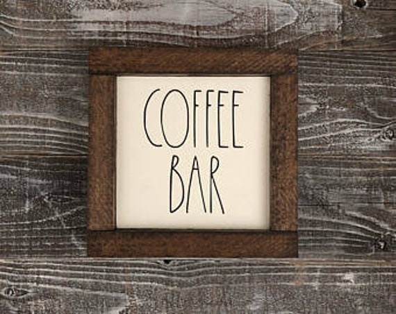 Coffee Bar Sign | Rae Dunn sign | Farmhouse decor | Coffee Bar Decor | Farmhouse Sign | Wood Sign | Kitchen Decor | Home Decor