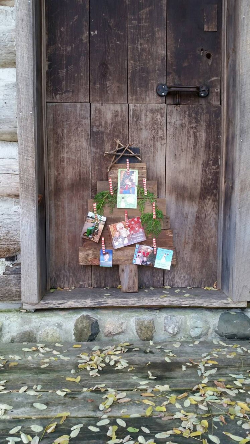 Wooden Christmas Card HolderWooden Card HolderWooden Tree Etsy