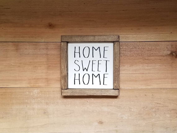 Home Sweet Home - Rae Dunn - Wood sign - Farmhouse decor - Farmhouse Sign - Home Decor - Mantel Decor - Buffet Decor