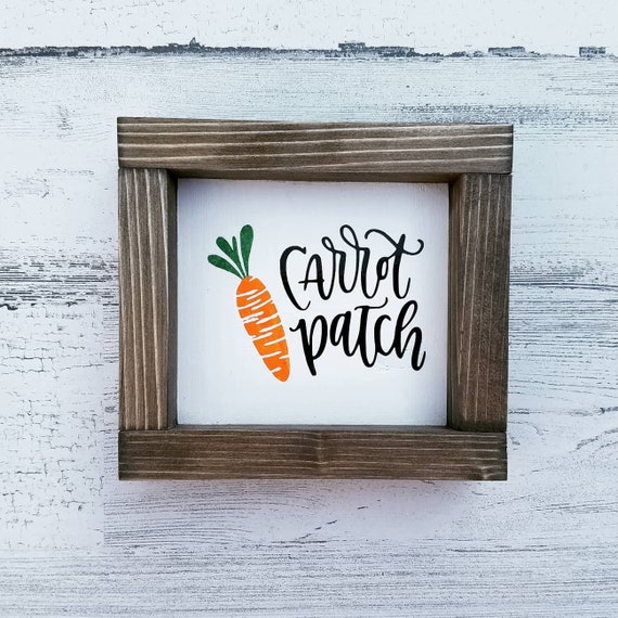 Easter Decor Collection - Spring Decor - Mini Tiered Trey Wood Signs - Farmhouse Decor - Bunny - Easter Bunny - Bunny Trail - Carrot Patch