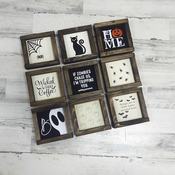 Halloween Sign Collection - Halloween Farmhouse Signs - Halloween Wall Decor - Halloween Decor - Gifts for Mom