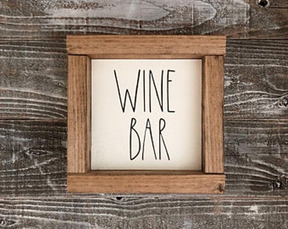 Wine Bar Sign | Rae Dunn sign | Farmhouse decor | Coffee Bar Decor | Farmhouse Sign | Wood Sign | Kitchen Decor | Home Decor