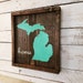Michigan HOME Sign HOME Michigan Wood Decor-state of Michigan - Etsy