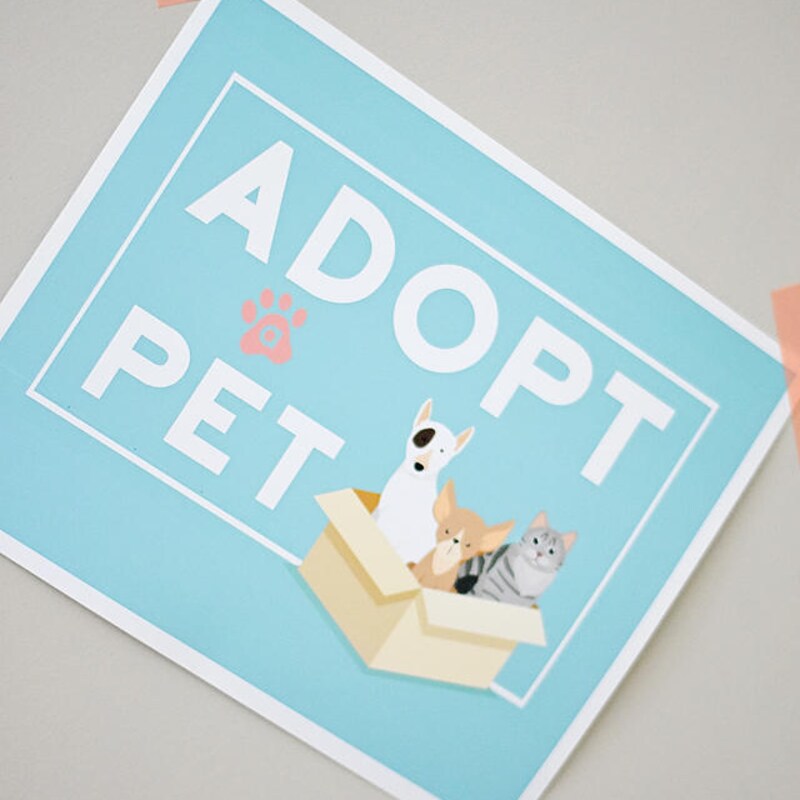 Adopt a Pet Party Etsy