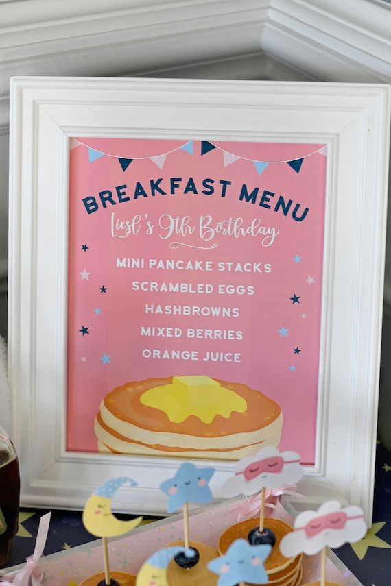 Custom Birthday Breakfast Menu, 8