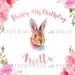 Bunny Party CUSTOM Happy Birthday Sign, PRINTABLE PDF File, It's Some ...