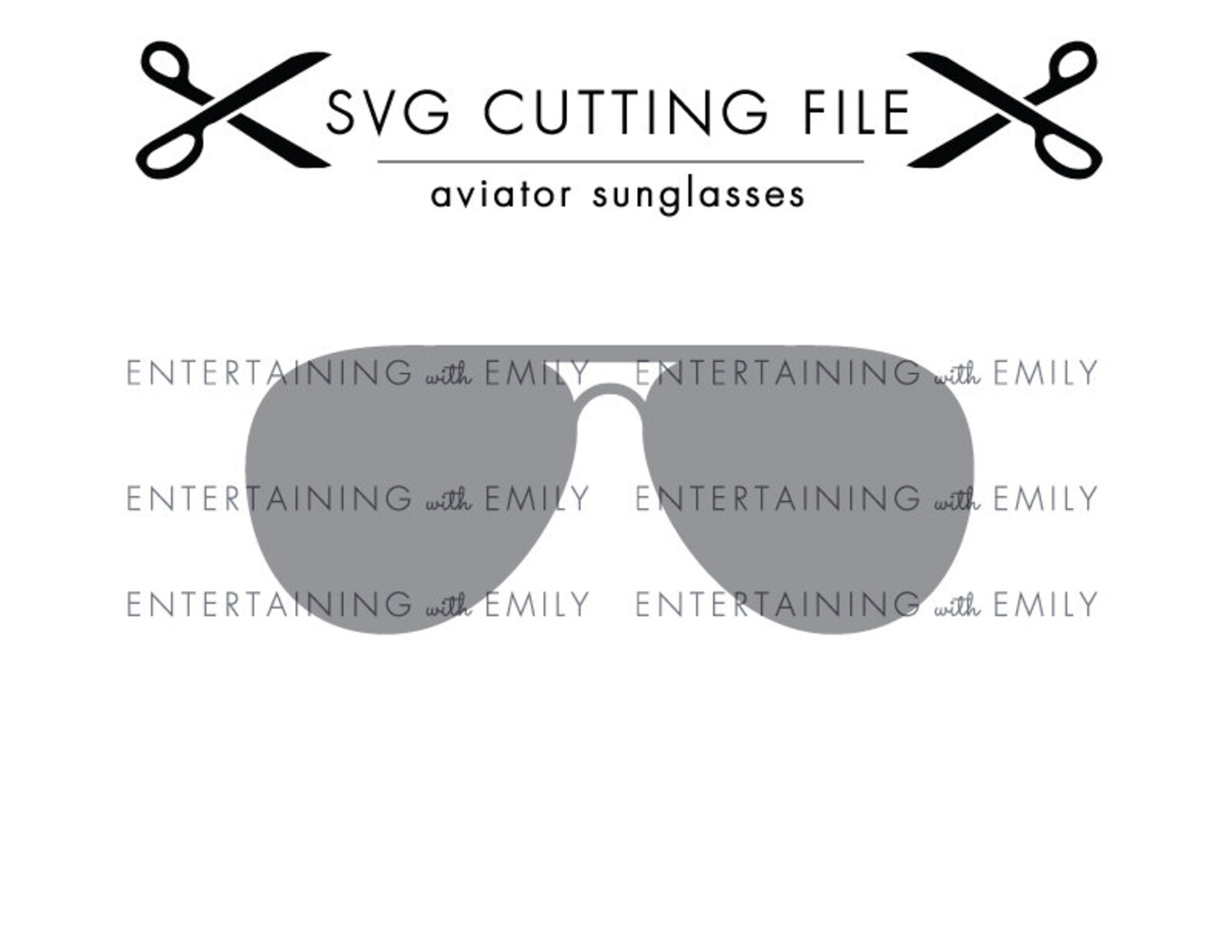 SVG Cutting File Aviator Sunglasses for Cricut Silhoutte Etsy
