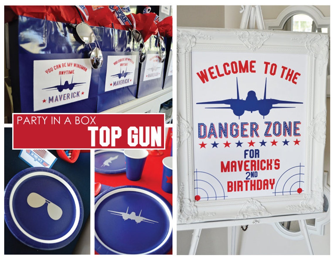 Top Gun Inspired Maverick printable Party in a Etsy