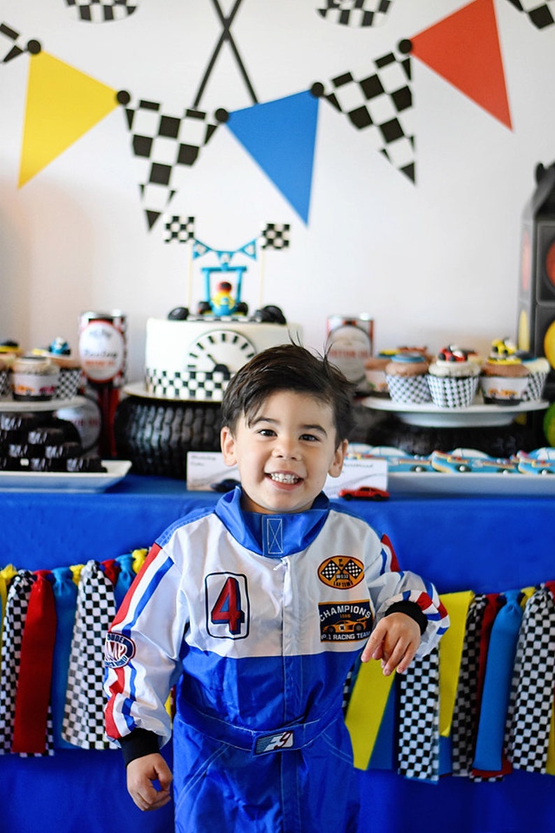 Race Car Party Cake Table Backdrop Dessert Background  image 2