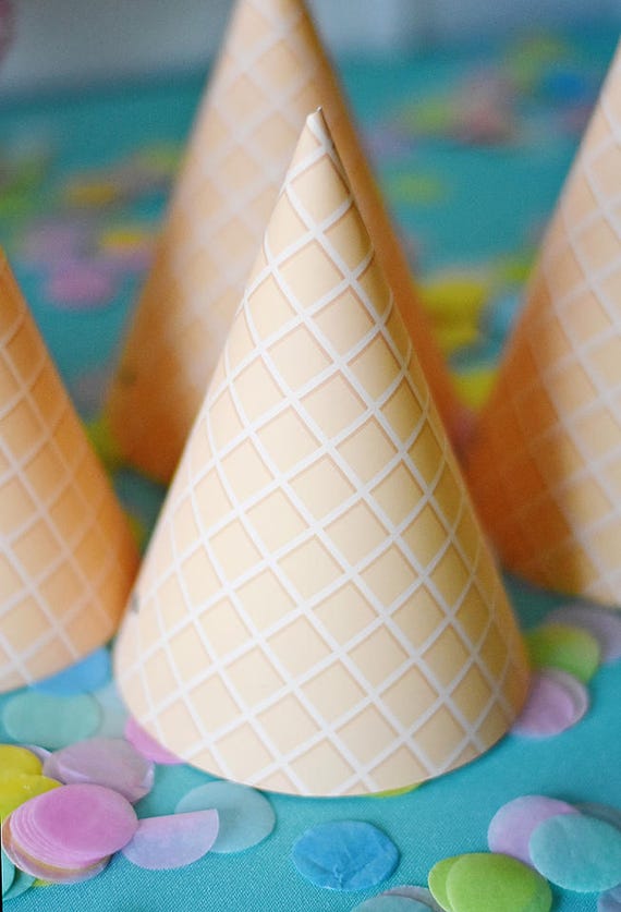Ice Cream Sprinkle Party Waffle Cone 