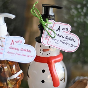 Hand Soap Christmas Gift Tags - INSTANT DOWNLOAD PDF Teacher Gift ...