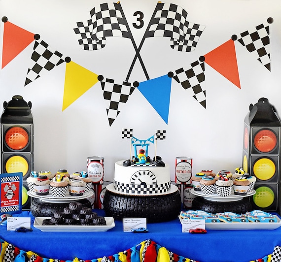 Buy Race Car Party Cake Table Backdrop Dessert Background Online in India -  Etsy
