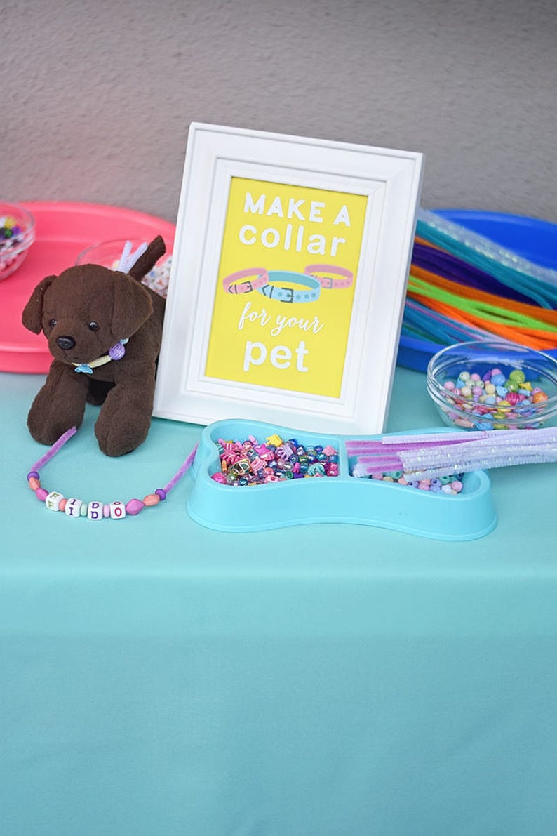 Puppy Kitten Birthday Party 5x7 INSTANT DOWNLOAD image 2