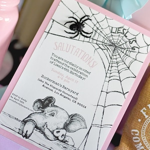 Charlotte's Web Invitation, Kid Birthday Party, Wilbur, PDF Digital Download, Printable File, Terrific, Some Pig, Radiant, Salutations