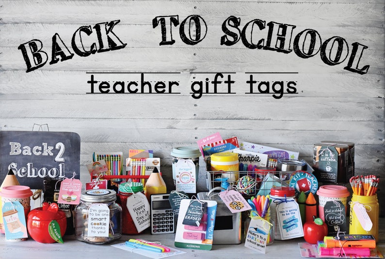 Teacher Back to School Printable Editable PDF Gift Tag Kindergarten ...
