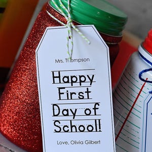 Teacher Back to School Printable Editable PDF Gift Tag Kindergarten ...