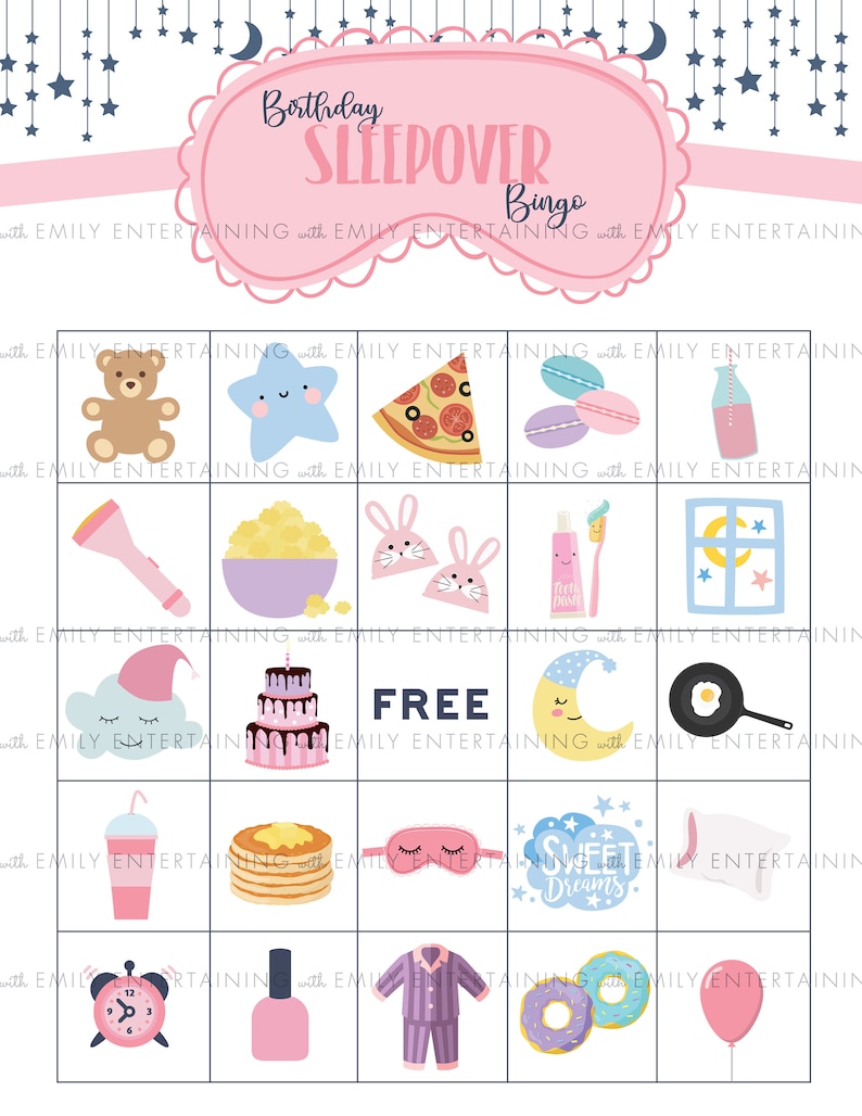 birthday-sleepover-bingo-12-different-boards-plus-draw-cards-etsy