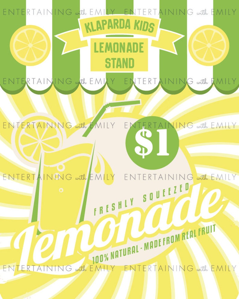 Lemonade Stand Sign Printable