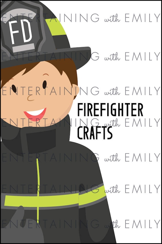 Firefighter Crafts, 4x6 Printable PDF Instant Download Sign for Craft Table  or Station, Fire Truck Party, Fireman, Birthday, Engine - Etsy