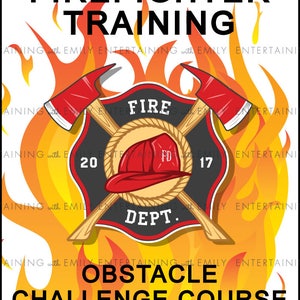 Firefighter Training Obstacle Challenge Course 8x10 PDF Printable File ...