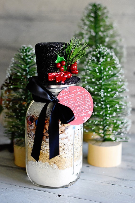 Cookie in a Jar Gift Tags - INSTANT DOWNLOAD PDF Hostess or Teacher Gift, Happy Holidays, Season's Greetings, Snowman Il_570xn