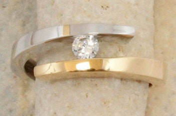 ENGAGEMENT WEDDING  bypass Diamond   Ring  , Engagement Diamond  Ring, Diamond Gold Ring