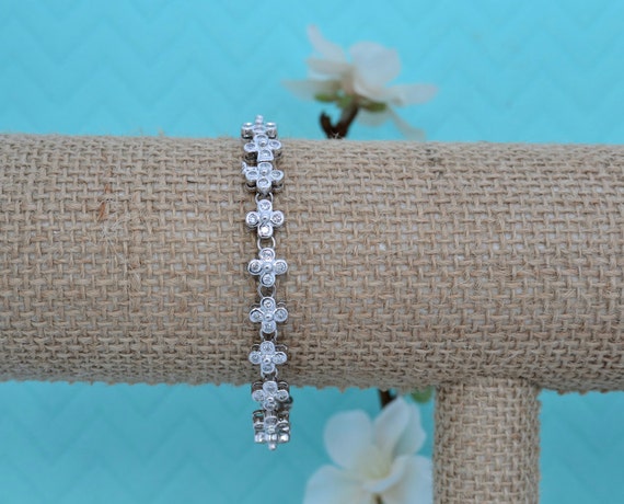 Diamond Flowers Tennis Bracelets woman Bracelets Wedding Jewelry