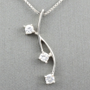 WHITE GOLD necklace ,GOLD necklace, diamond necklace