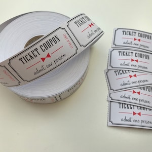Tickets im Vintage-Stil in Packungen mit 50 Stück