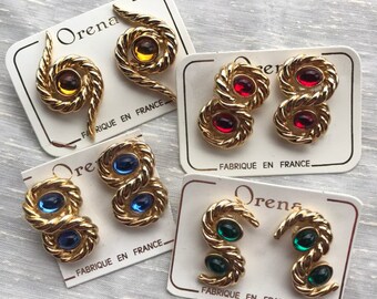 Lot De 3 Paires De Boucles D'Oreilles ORENA - Modèles Variés - Occasion