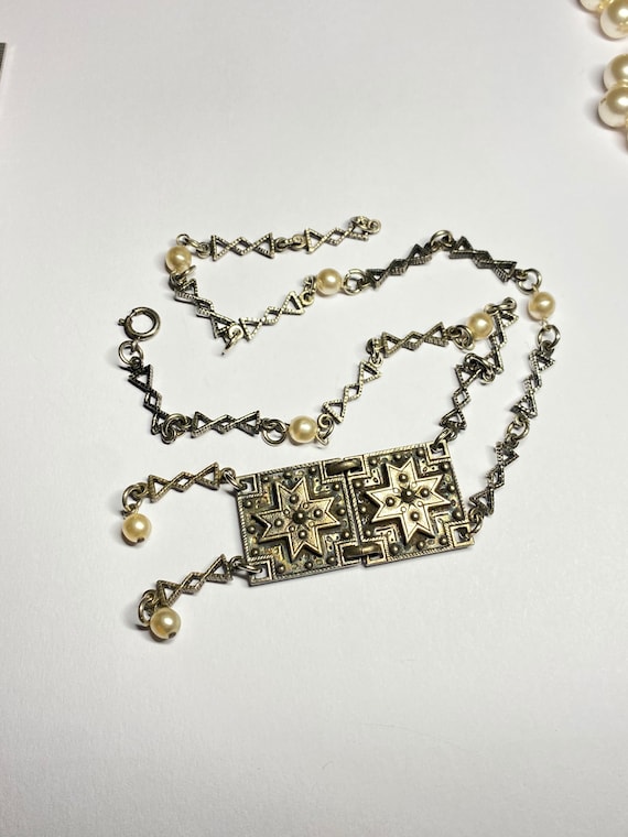 1970s Necklace DLH depose vintage sublime modernist… Gem