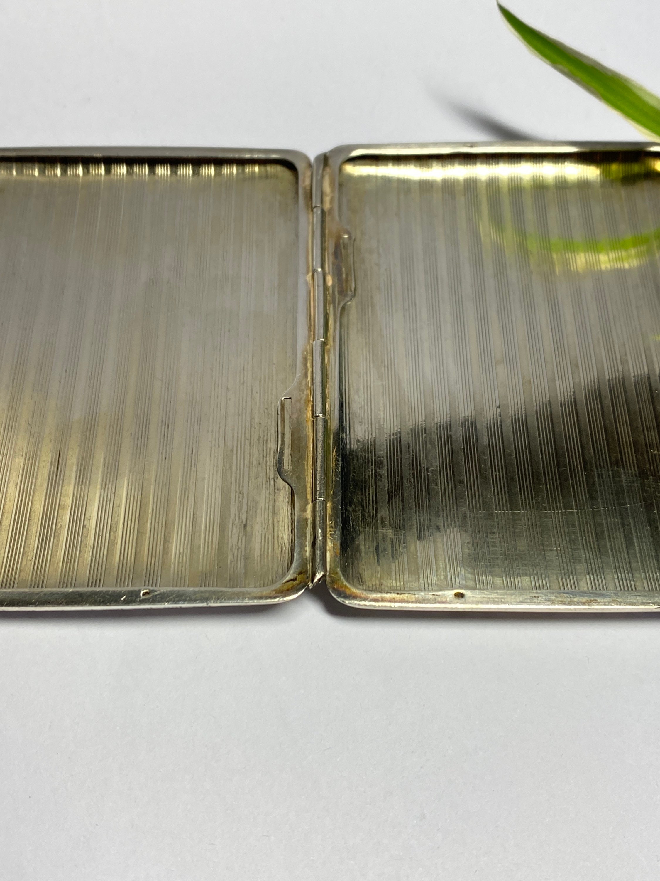 Portasigarette Vintage In Metallo Argento - Piccolo E Leggero, Per 12 Sigarette, Con Scatola Regalo - Foto 7