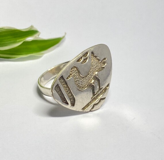 Bague Vintage En Argent Massif 925 - Taille 60, Occasion