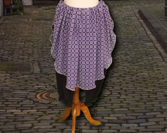 Petal Skirt in Violet Floral