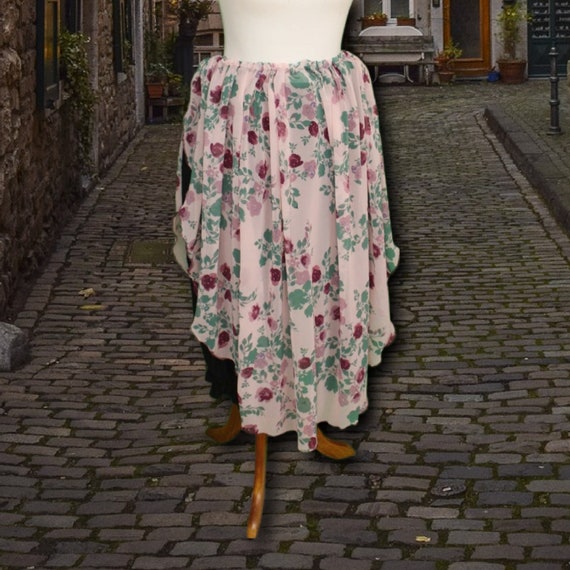Petal Skirt in Rosy Pink Chiffon