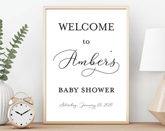 Gender Neutral Baby Shower Welcome Sign (Digital File)