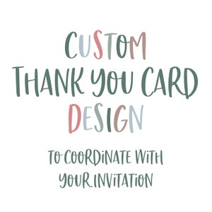 Custom Thank You Card to Coordinate with Tea Olive Item - Tea Olive Digital File
