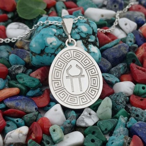 Greek Goddess Hestia Necklace, Ancient Greek Mythology Jewelry, Custom Mythological Necklace with Name, Goddess of the Hearth Pendant