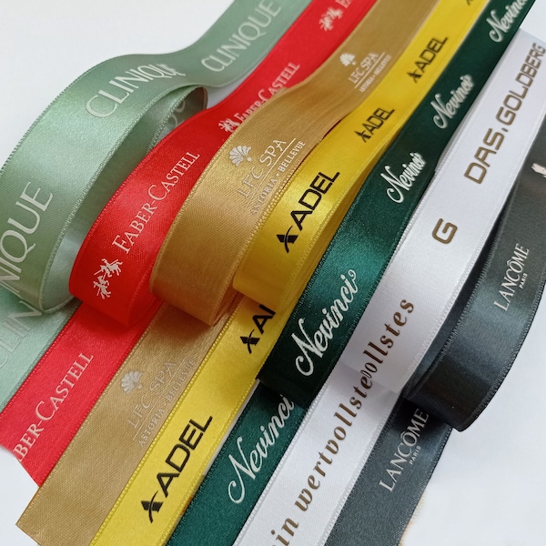 Custom Logo Ribbon Etsy