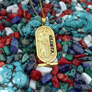 Egyptian Cartouche Goddess Sekhmet Necklace, Hieroglyph Necklace Jewelry, Custom Made Necklace, 925 Sterling Silver Egypt Necklace with Name