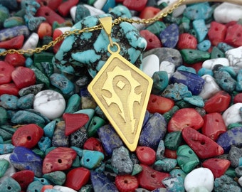 World of Warcraft Horde Necklace, Custom Made WOW Necklace, 925 Sterling  Silver Necklace with Name, Personalized Horde Pendant
