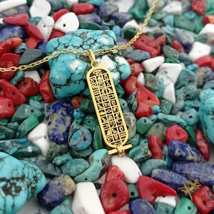 Egypt Cartouche Necklace, Hieroglyph Egypt Necklace Jewelry, Custom Made Necklace, 925 Sterling Silver Egyptian Name Necklace