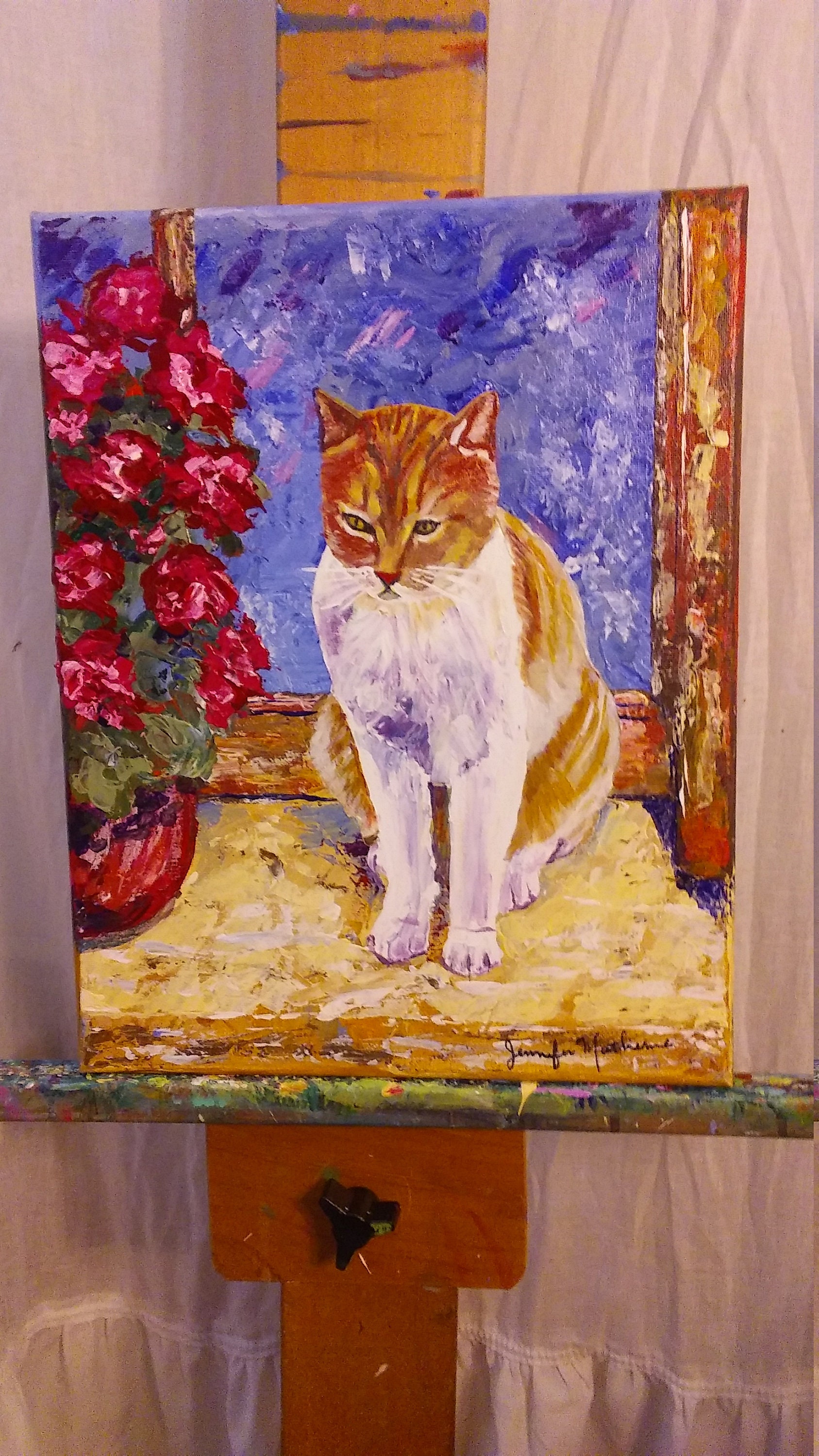 Cat on A Window Ledge Etsy